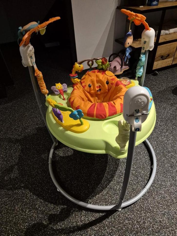 Fischer-Price Jumperoo Rainforest, Kinderen en Baby's, Speelgoed | Babyspeelgoed, Zo goed als nieuw, Ophalen