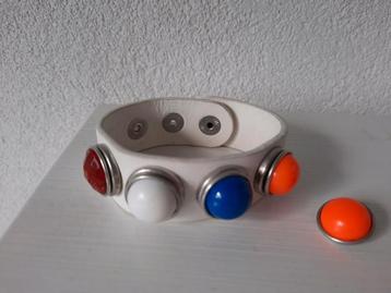 Koningsdag Wit Leren Armband Nederland Holland Thema beschikbaar voor biedingen