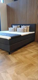 Boxspring nieuw 180x200 160x200 140x200 antraciet grijs, Huis en Inrichting, Ophalen, 200 cm, 160 cm, Nieuw