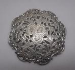 Zilveren grote antieke broche nr.1745, Verzenden, Zilver, Broche