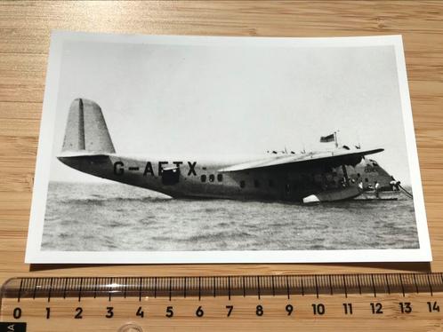 Short Empire Vliegboot Ceres Foto Engelse Marine Vliegtuig, Verzamelen, Luchtvaart en Vliegtuigspotten, Zo goed als nieuw, Kaart, Foto of Prent
