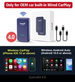 Carplay/Android Bluetooth adapter draadloos, Auto diversen, Autoradio's, Ophalen of Verzenden