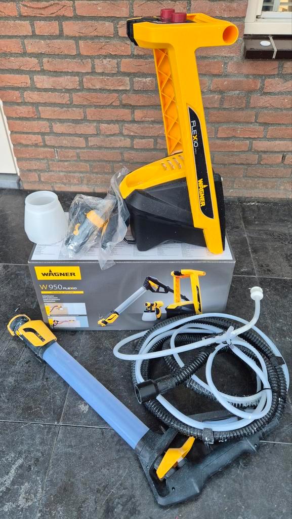Wagner Flexio 950 Verfspuit - Zo goed als nieuw!, Doe-het-zelf en Verbouw, Schildersmaterialen, Zo goed als nieuw, Verfspuit of Verfpomp