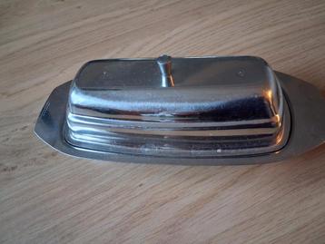 Vintage RVS Botervloot - Made in England beschikbaar voor biedingen