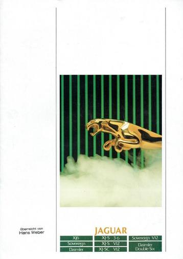Folder Jaguar en Daimler modellen (Duitse uitgave - 1988) beschikbaar voor biedingen
