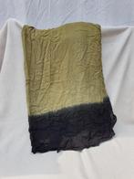 Gave dames sjaal, zwart mosgroen. Ruim 2 meter!, ., Ophalen of Verzenden, Zo goed als nieuw, .