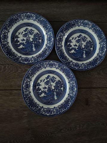 3 Old Willow Borden - Blauw Wit beschikbaar voor biedingen