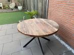 Teakhouten driftwood ronde ( tuin) tafel 130cm, Nieuw, 100 tot 150 cm, 100 tot 150 cm, Rond
