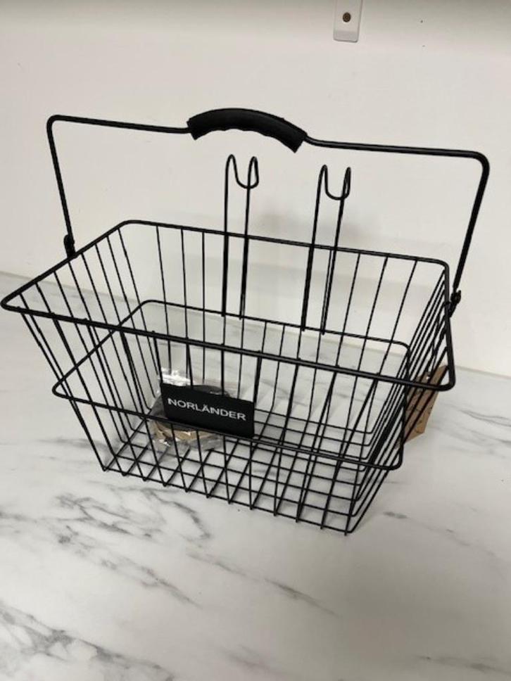 NIEUW Zwarte fietsmand Norlander 28975, Fietsen en Brommers, Fietsaccessoires | Fietsmanden, Nieuw, Fietsmand, Ophalen of Verzenden