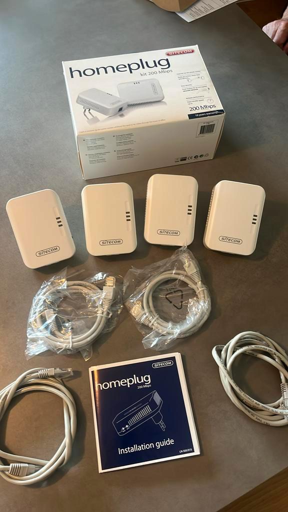 Sitecom Homeplug Kit 200 Mbpsw, Computers en Software, WiFi-versterkers, Gebruikt, Ophalen
