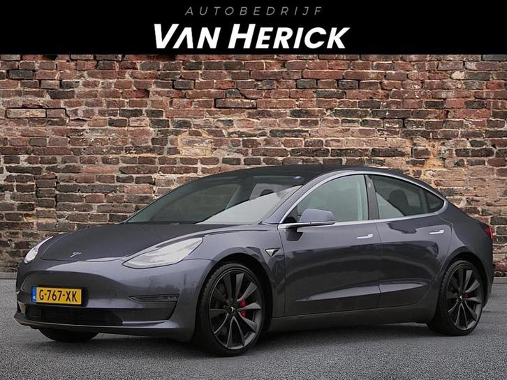 Tesla Model 3 Performance AWD 75 kWh 513PK | Premium Sound |, Auto's, Tesla, Bedrijf, Te koop, Model 3, 4x4, ABS, Achteruitrijcamera