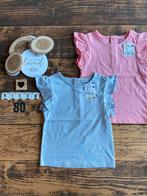 Baby meisje 2x zomer shirtje met roesjes roze blauw maat 80, Kinderen en Baby's, Babykleding | Maat 80, Kiabi, Meisje, Nieuw, Ophalen of Verzenden