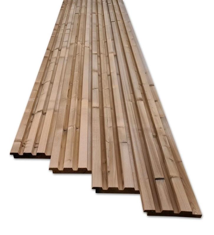 Gemodificeerd Triple Rhombus rabat planken-gevelbekleding, Tuin en Terras, Palen, Balken en Planken, Nieuw, Planken, 250 cm of meer