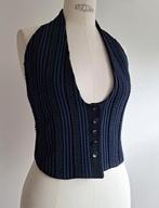 Mattie Couperus vintage gilet push up 36-40 handwerk, Kleding | Dames, Maat 38/40 (M), Blauw, Ophalen of Verzenden, Jasje