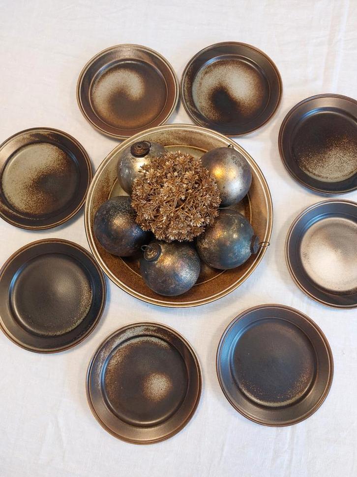 Porsgrund Servies - 8 Ontbijtborden, Huis en Inrichting, Keuken | Servies, Ophalen