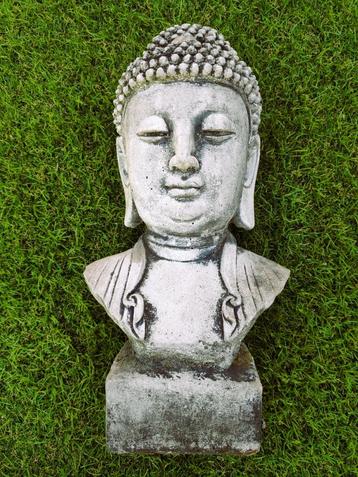 Boeddha hoofd klein d.grijs  beschikbaar voor biedingen