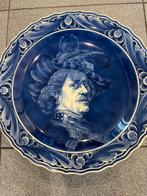 Delfs Blauw bord, 40 cm, Rembrandt handgeschilderd, izgst, Antiek en Kunst, Ophalen of Verzenden