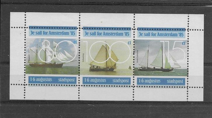 Nederland 1985, Stadspost Sail Amsterdam, Postfris., Postzegels en Munten, Postzegels | Nederland, Postfris, Na 1940, Verzenden
