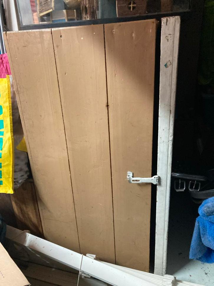 Oude houten kist - Retro look, ruim, Tuin en Terras, Bergingen en Tuinkasten, Gebruikt, Overige typen, Hout, Ophalen