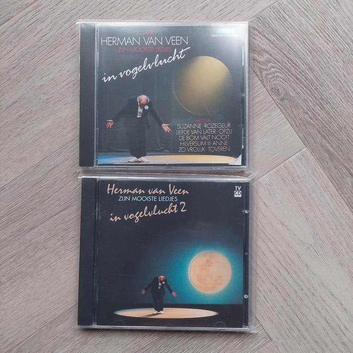 2 X 1CD / Herman Van Veen / 20 Jaar / In Vogelvlucht + 2, Cd's en Dvd's, Cd's | Nederlandstalig, Zo goed als nieuw, Levenslied of Smartlap