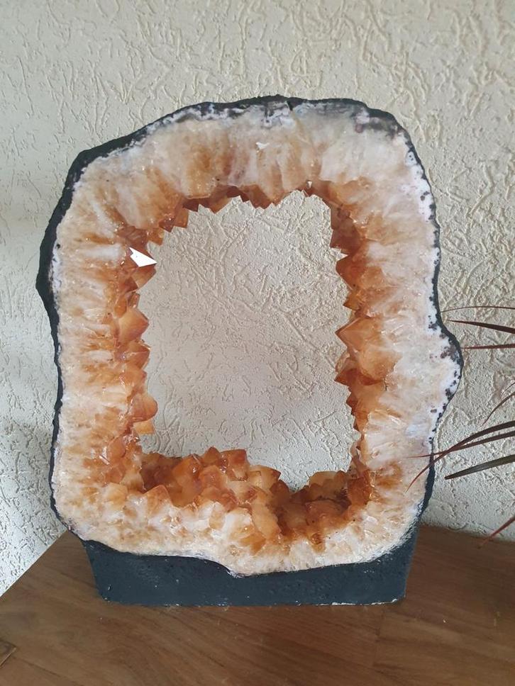 Citrien Portaal Gebrande Amethist 14.9kg, Verzamelen, Mineralen en Fossielen, Ophalen
