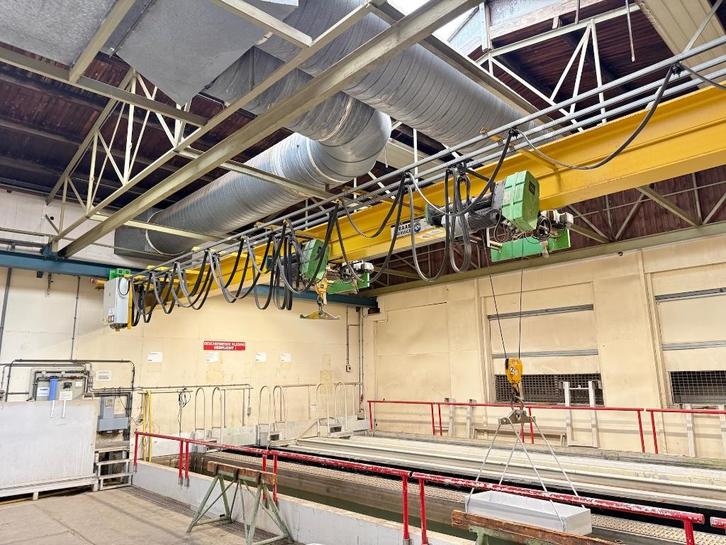 Onderhangkraan Stahl 13.370 mm / 2x 1,5 ton / 2005 / izgst, Doe-het-zelf en Verbouw, Lieren en Takels, Gebruikt, Elektrisch, Ophalen