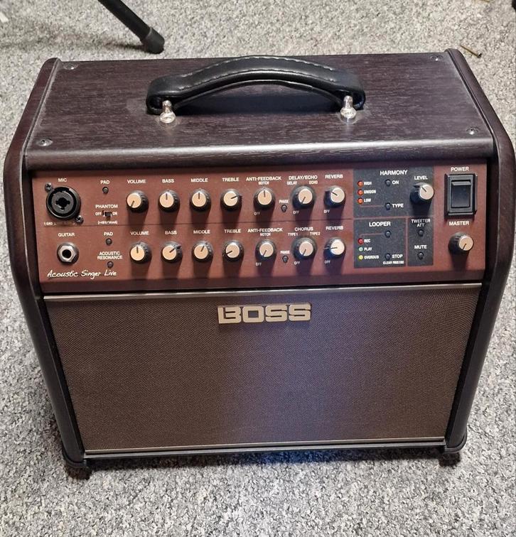 Boss Acoustic Singer Live, Muziek en Instrumenten, Versterkers | Bas en Gitaar, Zo goed als nieuw, Gitaar, Minder dan 50 watt