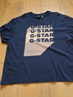 G-star shirt logo blauw, Kleding | Dames, T-shirts, Blauw, Maat 38/40 (M), Ophalen of Verzenden, Zo goed als nieuw