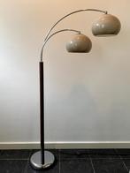 Vintage Dijkstra dubbele boog mushroom vloerlamp jaren 70, Huis en Inrichting, Lampen | Vloerlampen, Ophalen, Zo goed als nieuw
