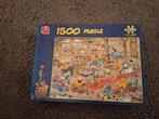 Jan van Haasteren puzzel 1500 st De Hondenshow 13035, Ophalen of Verzenden, 500 t/m 1500 stukjes, Zo goed als nieuw, Legpuzzel