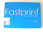 Fastprint high quality sticker labels A4 80x 105 x 148,5 mm, Ophalen of Verzenden, Zo goed als nieuw