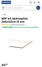 MDF plaat, Doe-het-zelf en Verbouw, Platen en Panelen, Ophalen, Zo goed als nieuw, Overige materialen, Minder dan 20 mm