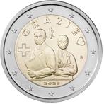 2 euro Italie 2021 - Grazie (UNC), Postzegels en Munten, Munten | Europa | Euromunten, Ophalen of Verzenden, Italië, 2 euro, Losse munt