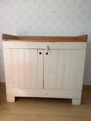 Mooi Piet Hein Eek commode/dressoir/kast sloophout ecru beschikbaar voor biedingen