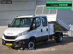 Iveco Daily 35C16 3.0L Kipper met Kist Dubbel Cabine Dubbell, Auto's, Stof, Gebruikt, Euro 6, 4 cilinders