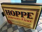 Grote dubbelzijdige Hoppe Jenever vieux lichtbak reclamebak, Ophalen, Zo goed als nieuw, Lichtbak of (neon) lamp