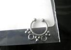 fake septum piercing gothic punk rock tribal post apoc EFF, Nieuw, Staal, Ophalen of Verzenden, Neuspiercing