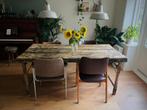 Markttafel / Robuuste Tafel India, Huis en Inrichting, Ophalen, Gebruikt, 50 tot 100 cm, 150 tot 200 cm