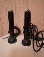 Set van 2 zwarte vintage Abo Randers hanglampjes. Denemarken, Computers en Software, Pc speakers, Ophalen of Verzenden