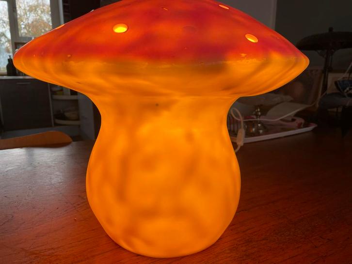 Heico Paddestoel Lamp - Origineel!, Huis en Inrichting, Lampen | Vloerlampen, Gebruikt, Minder dan 100 cm, Kunststof, Ophalen of Verzenden