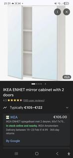 Ikea Enhet 60x75 Witte Kast - 2 stuks, Spiegelkast, Zo goed als nieuw, Minder dan 100 cm, 50 tot 75 cm