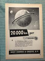 Advertentie 20.000 km op Cyclemaster, Verzenden, 1940 tot 1960, Nederland, Knipsel(s)