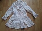witte VINROSE jas, maat 122, Kinderen en Baby's, Kinderkleding | Maat 122, Ophalen of Verzenden, Zo goed als nieuw, Meisje, Jas