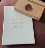 ♡ Zusss Waxinehouder met Tegel/Foto/Kaart/Troost/Kado, Overige materialen, Wit, Nieuw, Ophalen of Verzenden