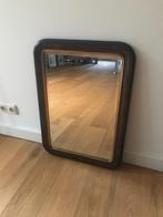 Spiegel, houten lijst 52x73cm., Antiek en Kunst, Ophalen, Rechthoekig, 50 tot 100 cm, Minder dan 100 cm