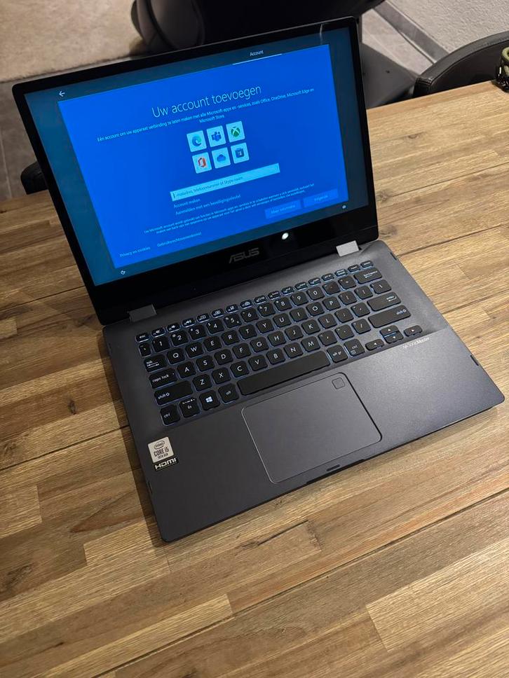 Asus Vivobook Flip laptop, Computers en Software, Windows Laptops, Zo goed als nieuw, 14 inch, SSD, 2 tot 3 Ghz, Met touchscreen