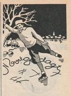 Retro reclame 1952 Nooitgedagt IJlst schaatsen winterpret, Verzenden, Overige typen