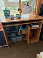 Bureau met ladeblok, Ophalen, Kunststof, Gebruikt, 70 tot 120 cm