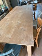 Teakhouten eettafel onbehandeld 2.40 bij 1.00, Huis en Inrichting, Tafels | Eettafels, Ophalen, Gebruikt, Teakhout, 50 tot 100 cm