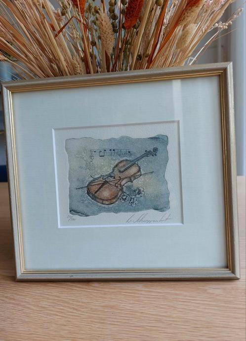Ets van Willy Schneppenhorst  275/295, Antiek en Kunst, Kunst | Litho's en Zeefdrukken, Ophalen